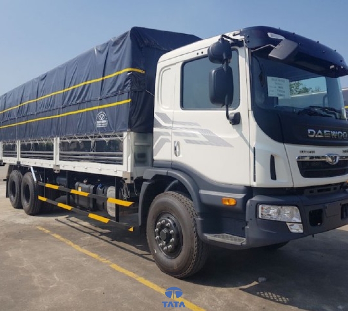 XE TẢI DAEWOO PRIMA KC6C1 3 TRỤC RÚT THÙNG BẠT 14 TẤN